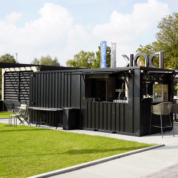 Container Bar Modulare 20 Piedi (6x2m) – Blu Cielo - immagine 2