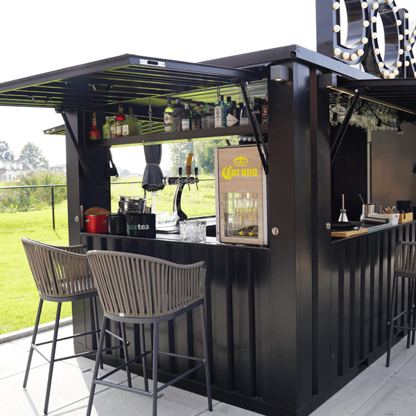 Container Bar Modulare 20 Piedi (6x2m) – Blu Cielo - immagine 4