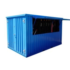 Container Bar Smontabile 3×2 Metri – Blu (RAL 5012)