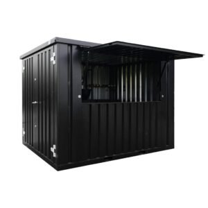Container Bar Smontabile 3×2 Metri – Nero Intenso (RAL 9005)