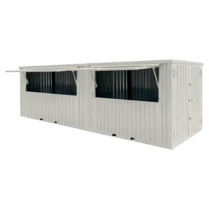 Container Bar Smontabile XL 8×2 Metri – Bianco (RAL 9016)