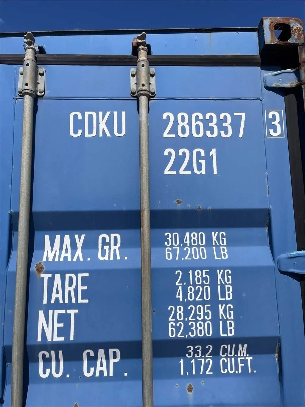 Container Marittimo Usato 20 Piedi Standard – 20′ x 8,5′ - immagine 4