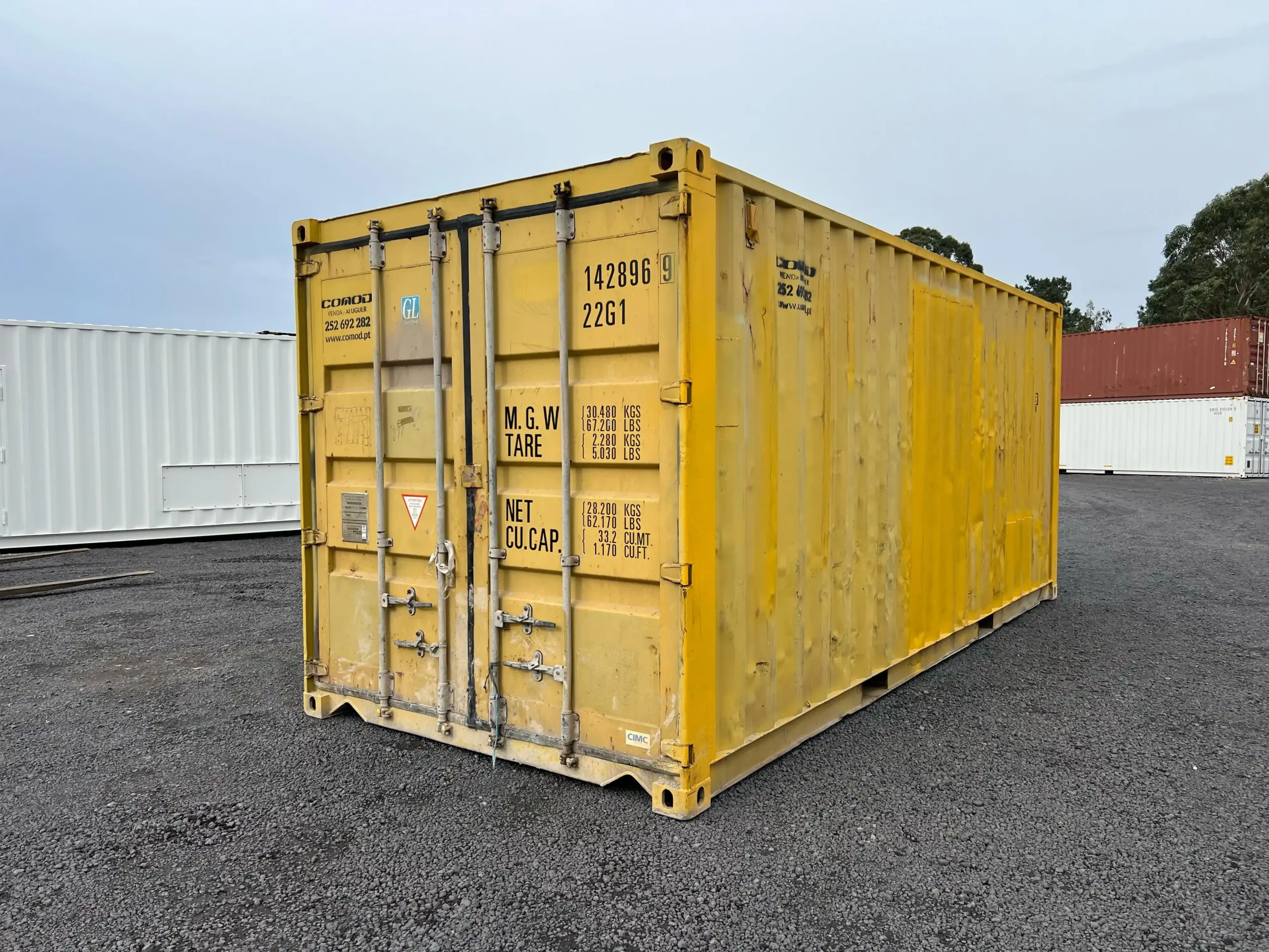 Container Marittimo 20 Piedi Usato – Rif. 142896 (Giallo) - immagine 3