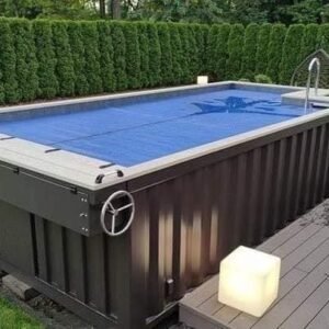Piscina Container 20′ con Piattaforma e Vano Tecnico Integrato