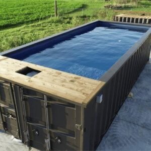 Piscina Container 20′ Premium con Deck in Cedro ed Epoxi