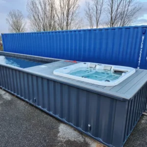 Piscina Container 40′ con Spa Idromassaggio Integrata
