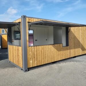 Snack-BOX Bar 20′ Privilege con Rivestimento in Legno